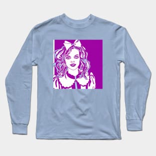 Crazy Purple Alice in Wonderland Long Sleeve T-Shirt